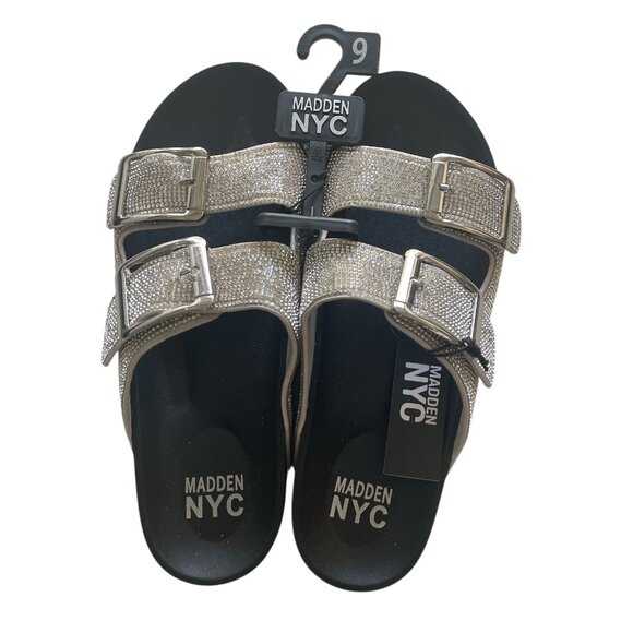 Women's MNYC ELECTRIFY 2 SANDAL, MADDEN NYC, 9, Black, NWT - Picture 2 of 8